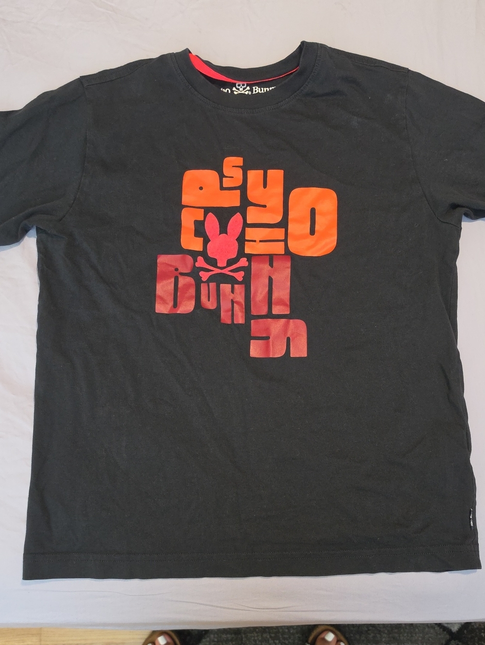 Psycho Bunny Black Graphic Logo Tee
